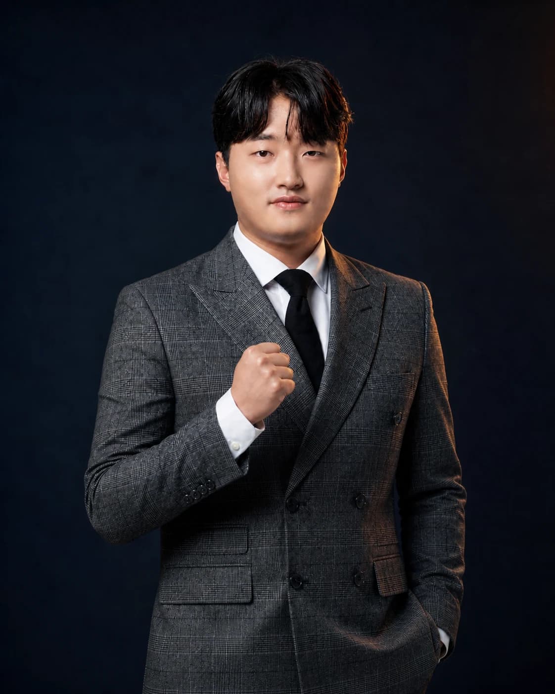 주먹을 쥔 진지한 자세의 잇다컴퍼니 대표 MC 박태양 프로필